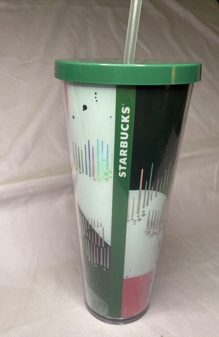 Starbucks 2019 Holiday Tumbler Coffee For Life Limited Edition 24oz Holographic